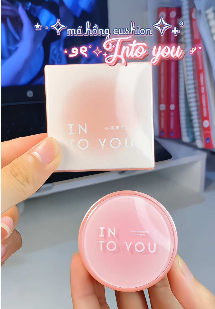 💗Into you💖~ má hồng cushion màu CB04 hồng đào hợp với mọi tone da, màu lên da nhẹ nhành xinh xỉu 🎀🎀#mahongcushion #mahongintoyou #INTOYOU #INTOYOUVN  #intoyounewarrivalday 
