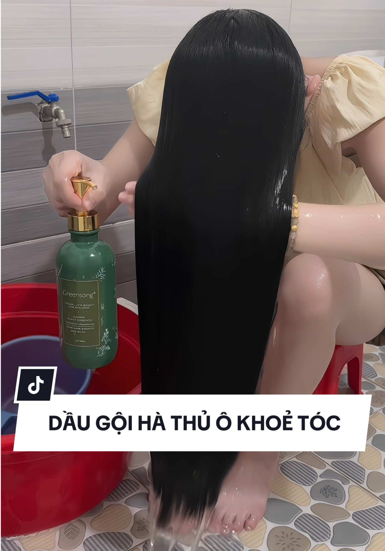 Thơm,sạch, phồng tóc,mượt lại còn lành tính 🥰#nguyenmai #haircare #daugoihathuo #greensong #xuhuong 
