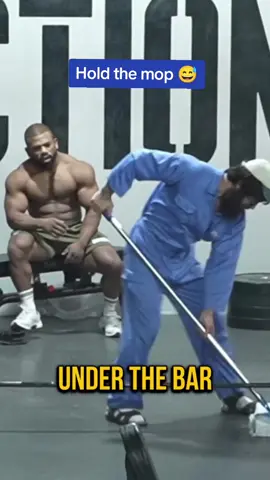 Hold the mop 😅 #anatoly #gym #prank 