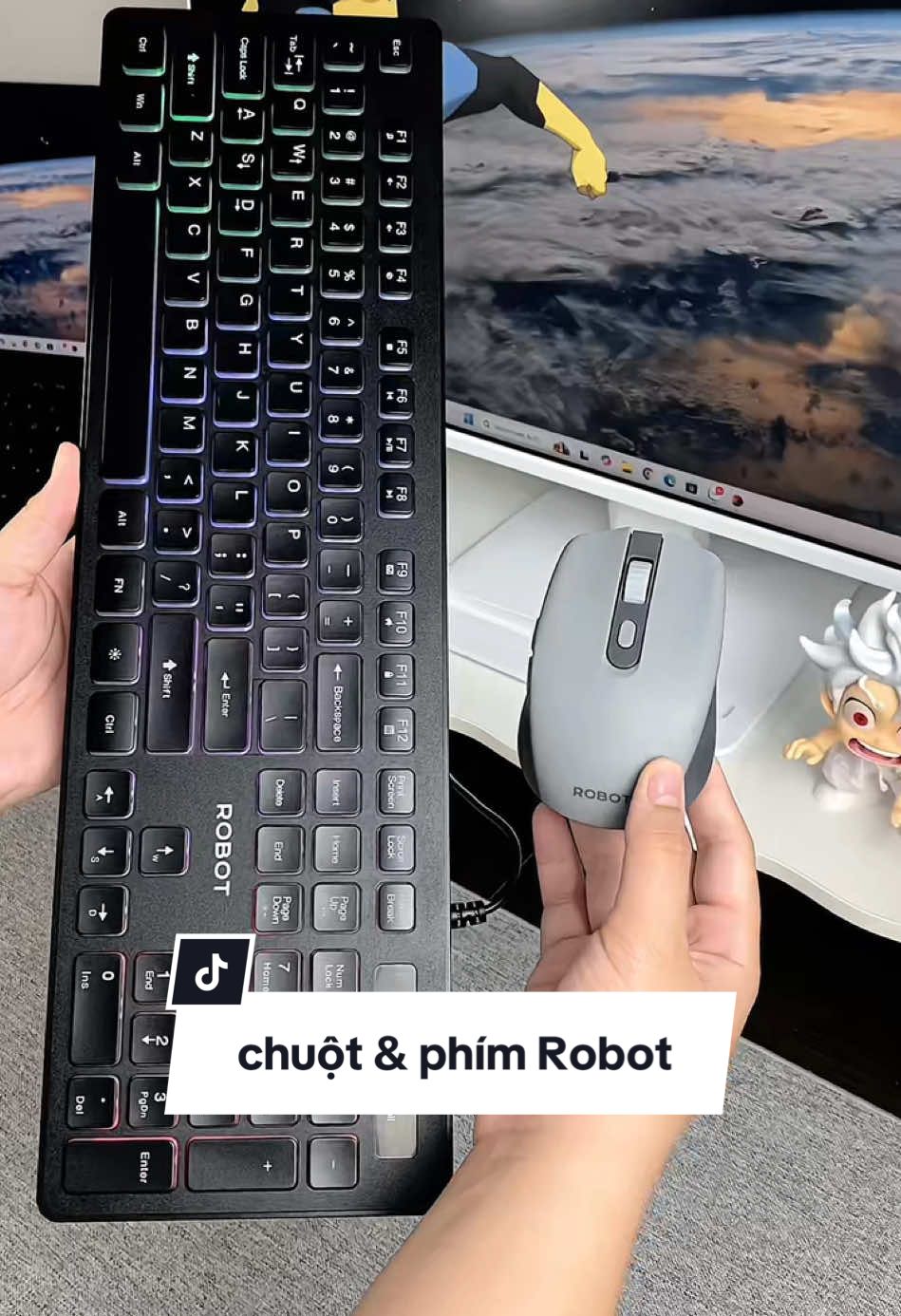 Combo văn phòng chuột & phím Robot  #chuotmaytinh #banphimcoday #banphim #banphimvachuot #banphimgiare 