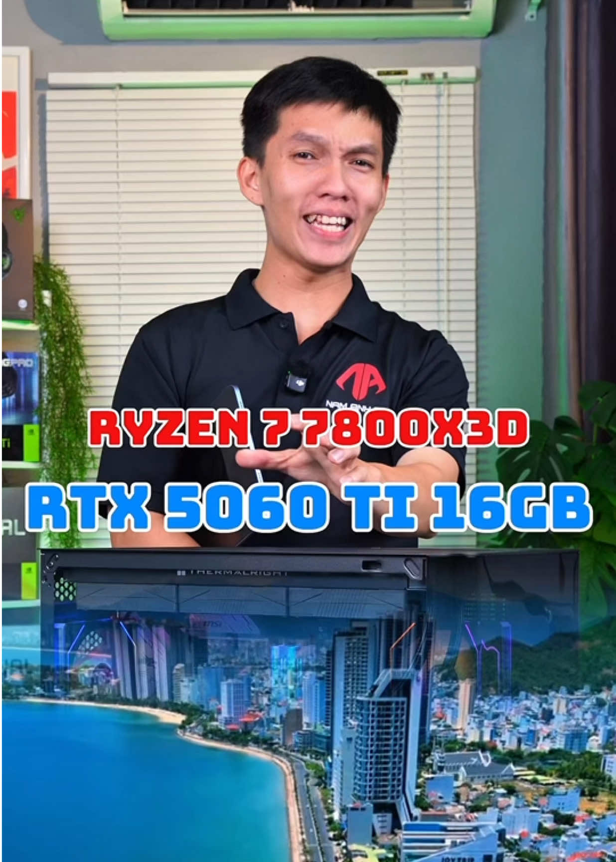 Combo Ryzen 7 7800X3D + RTX  5060 Ti 16GB , Con chip đang dẫn đầu trong phân khúc Gaming ở thời điểm hiện tại anh em ơi #pcgaming #namanhpc #buildpc #maytinhchoigame #xuhuongtiktok 