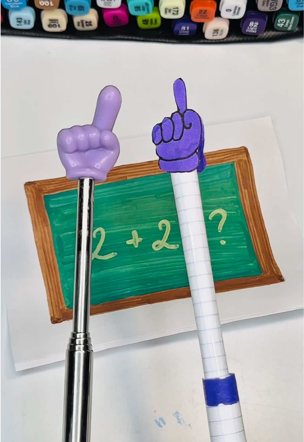 DIY finger pointer stick 👆#DIY #papercraft #paperdiy #handwork #recommendations 