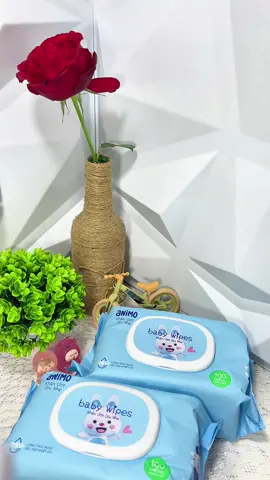 Khăn ướt dịu nhẹ Animo không mùi 100 tờ #mevabon #khanuot #khanuotanimo #animo #xh 