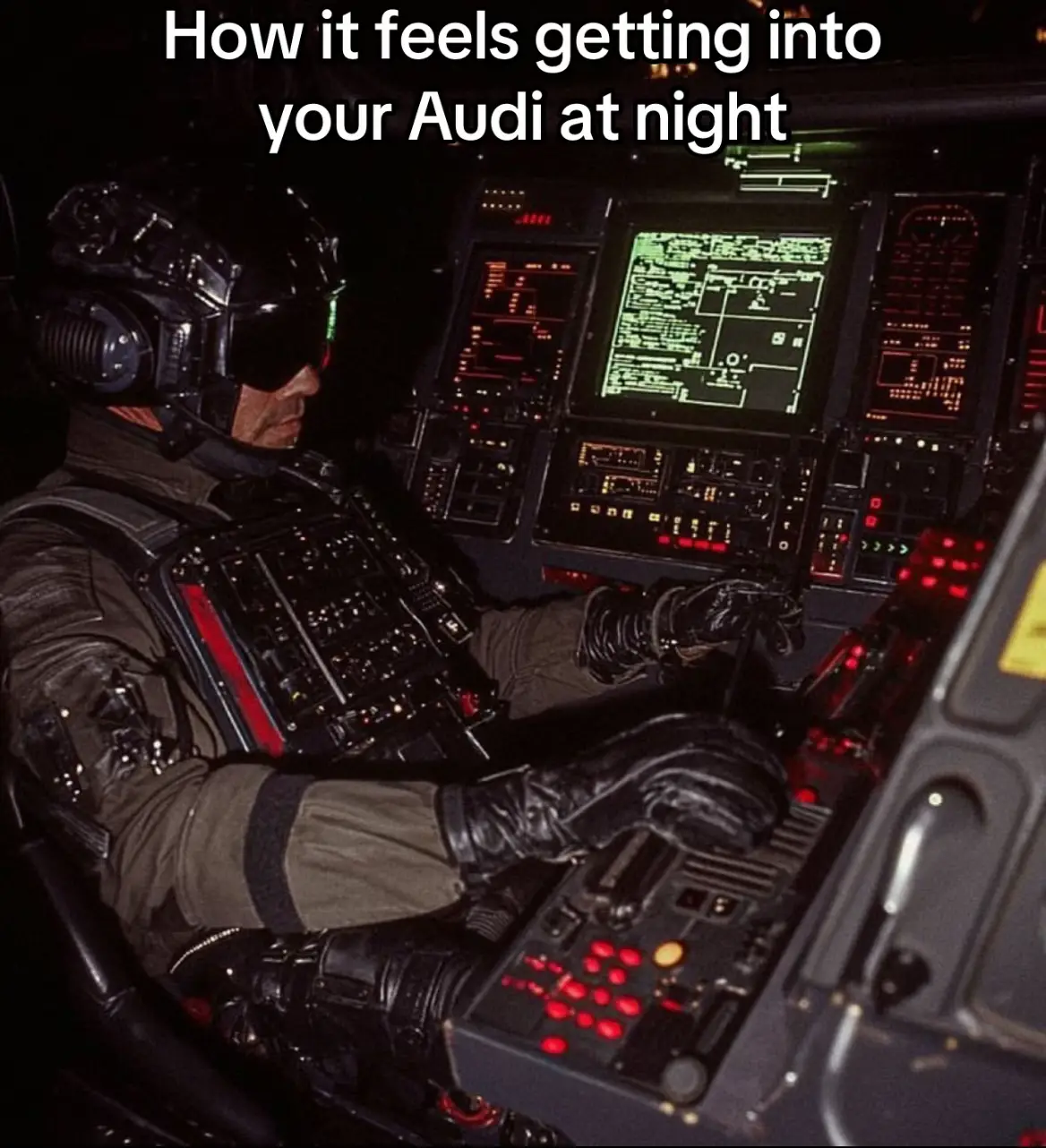 Sitting in a spaceship 🚀 #audi #interior #night #rs5 #spaceship 