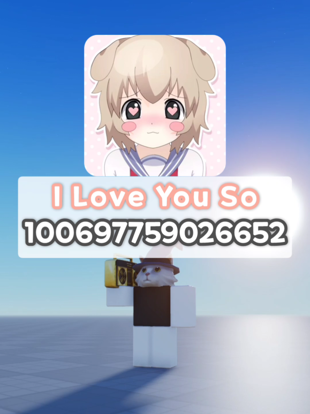 🩷 『I Love You So』 Music Code | 『I Love You So』 노래코드 • • • #Roblox #BoomBox #붐박스 #Schnuffel #ILoveYouSo