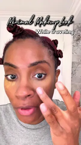I forgot my sponge and my brushes while on travel to New Orleans 🤭 I wanted a little day coverage, this is what I did with a bit of @milkmakeup concealer, @Laura Geller Beauty Baked Balanced Brighten powder, @Grande Cosmetics brow gel, @YSL Beauty eye shadow, liquid blush, & mascara, and @Charlotte Tilbury setting spray. Have you ever forgotten your essentials while traveling? #minimalmakeup #daymakeup #makeupover40 #over40makeup #BeautyTok 