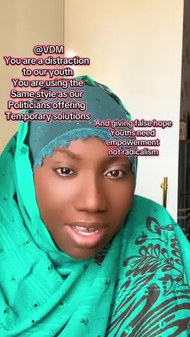 @VDM stop distracting our youth with radical activism And given false hope Youth need  empowerment  not radicalism@Pulse Nigeria @BBC News @VDM @Tundeednut @Dangote Cement Plc @Channels Television @tvcentertainment_ @TV CHOSUN 