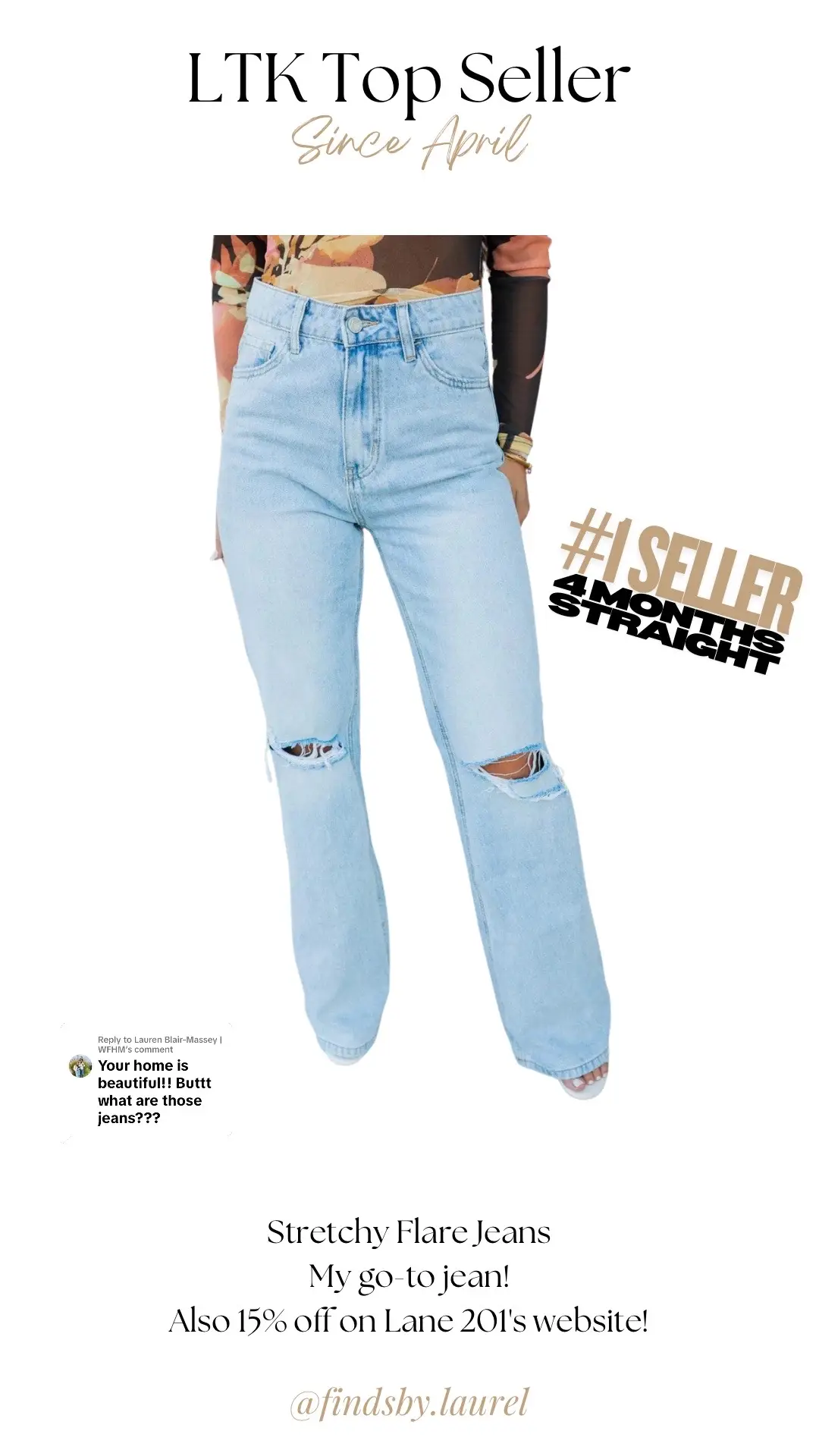 Replying to @Lauren Blair-Massey | WFHM My absolute favorite jeans ever! & they’re on sale 😍 linked on my LTK (l!nk in b!o!) #jeans #womensjeans #favoritejeans #momjeans #OOTD 