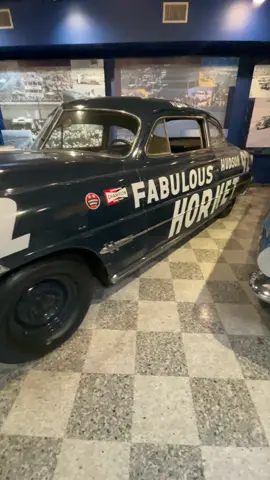 Driven to fame by Herb Thomas  this car started in 41 Grand National events, winning 7 and carrying Thomas to his first National Championship. The car won second running of the Daytona 500 and was the first of Thomas' three wins in the Nation's oldest Stock Car Classic. Thomas was elected to the Hall of Fame in 1965. Besides Darlington, this car won at Heidelberg, Macon, Langhorne, Charlotte, Hillsborough, and Jacksonville. #nascar #darlingtonraceway #nascarhalloffame #fambuloushudsonhornet #legend 