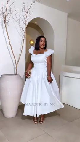 White flair dress outfit ideas ❤️🥰💕#fashiontiktok #tiktokviral #fyp #TriciaObenewaa #creatorsearchinsight 
