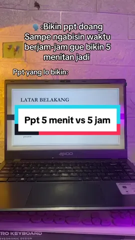 Ppt 5 menit versi 5 jam , kalo kalain suka yang mana? #ppt #powerpoint #mahasiswa #pptsidang #powerpoin 
