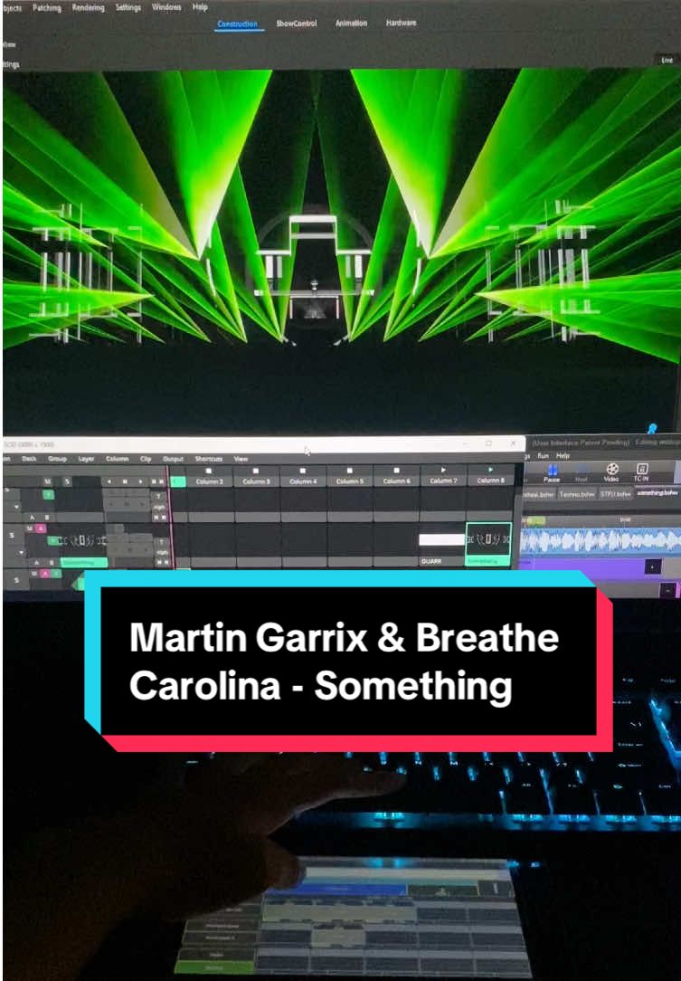 Martin Garrix & Breathe Carolina - Something #visual #lasershow #vj #lightingdesign #konser #edm #dj #dj #grandma2 #stage #visualizer #fyp #resolume 