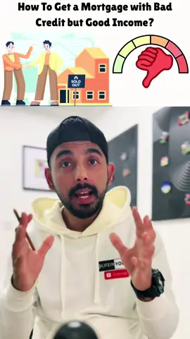 How to get a mortgage with bar credit score #mortgage #mortgagetips #mortgagewithbadcredit #buyingahouse #lifeinyoukay 