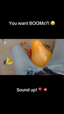 Bursting the #rainbowfloor into existance! #poppingballoons #balloonpop #boom 