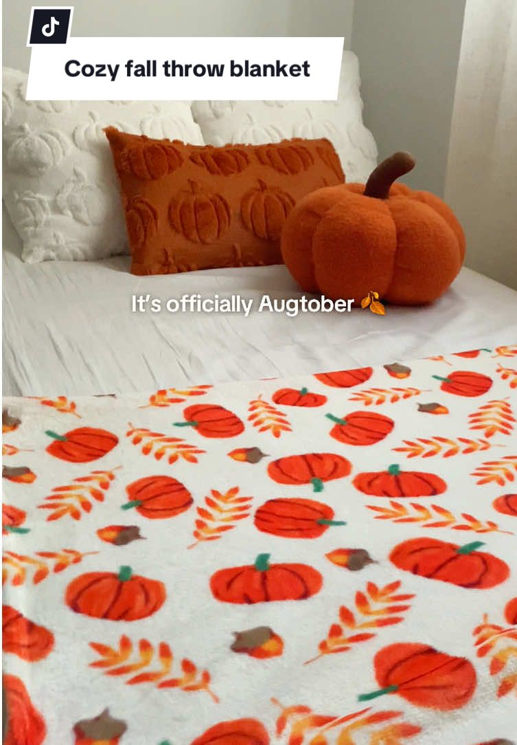 Cute fall blanket ! #fallvibes #fallstyle #falldecorideas #falldecor #fallroomdecor #falldecorating #autumnvibes🍁 #falldealsforyou #autumnaesthetic #fallhomedecor #halloweendecorideas 