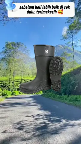 sepatu boots bebas duri
