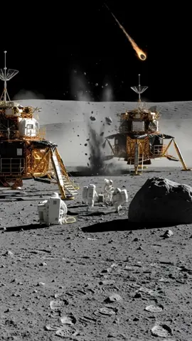 #heavy stone strike on  moon land #risky hard work #trending stone strike  post #foryou post #trending post