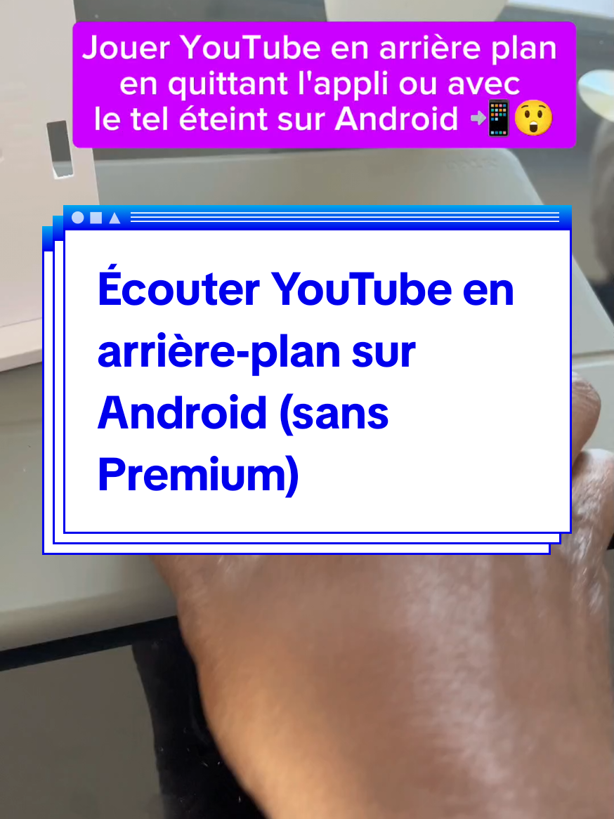 Écouter YouTube en arrière-plan gratuitement sur  Android (sans Premium) en quittant l'application ou même avec le téléphone Éteint #secret #viral #android #smartphone #tipsandtricks 