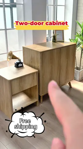 This Modern Buffet Cabinet = storage + style 🙌 Perfect for entryways or kitchens, and the natural finish is just beautiful. Don’t miss free shipping! #Giratree #Giratreefurniture #storageideas #homedecor #smallspaceliving