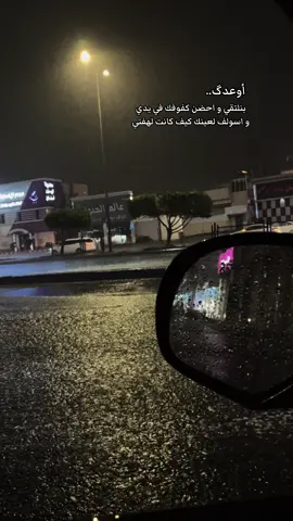 اوعدك بنلتقي و احضن كفوفك في يدي ‏و اسولف لعينك كيف كانت لهفتي