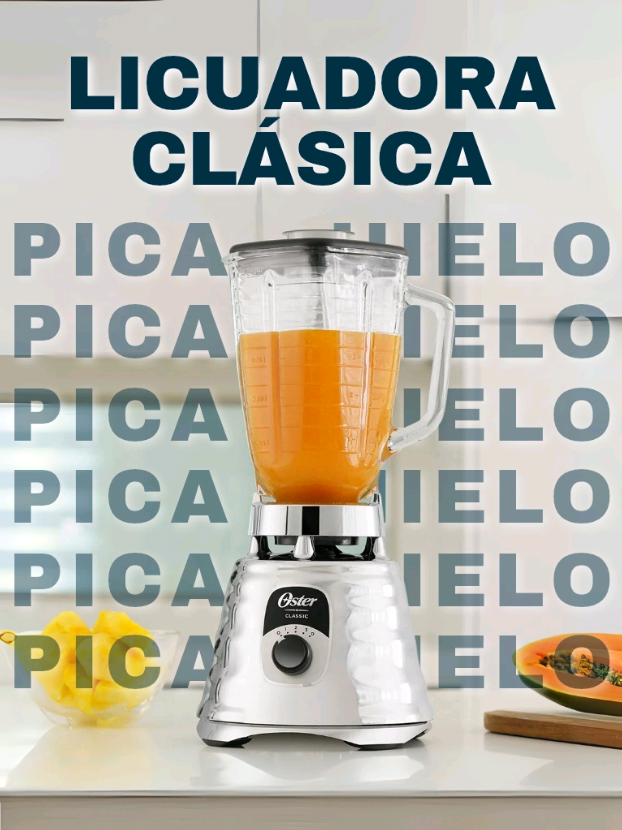 🔝✨ La licuadora que lo hace TODO ✨🔝 ⚡ 1000W de potencia + vaso de vidrio Boroglass  🔥 ¡Licúa, mezcla y hasta pica hielo sin complicaciones!  💥 Con cuchillas de 6 aspas de acero inoxidable y tapa que no guarda olores 👌  #CocinaFácil #LicuadoraOster #PowerBlend #fypシ゚ #limaperu🇵🇪 