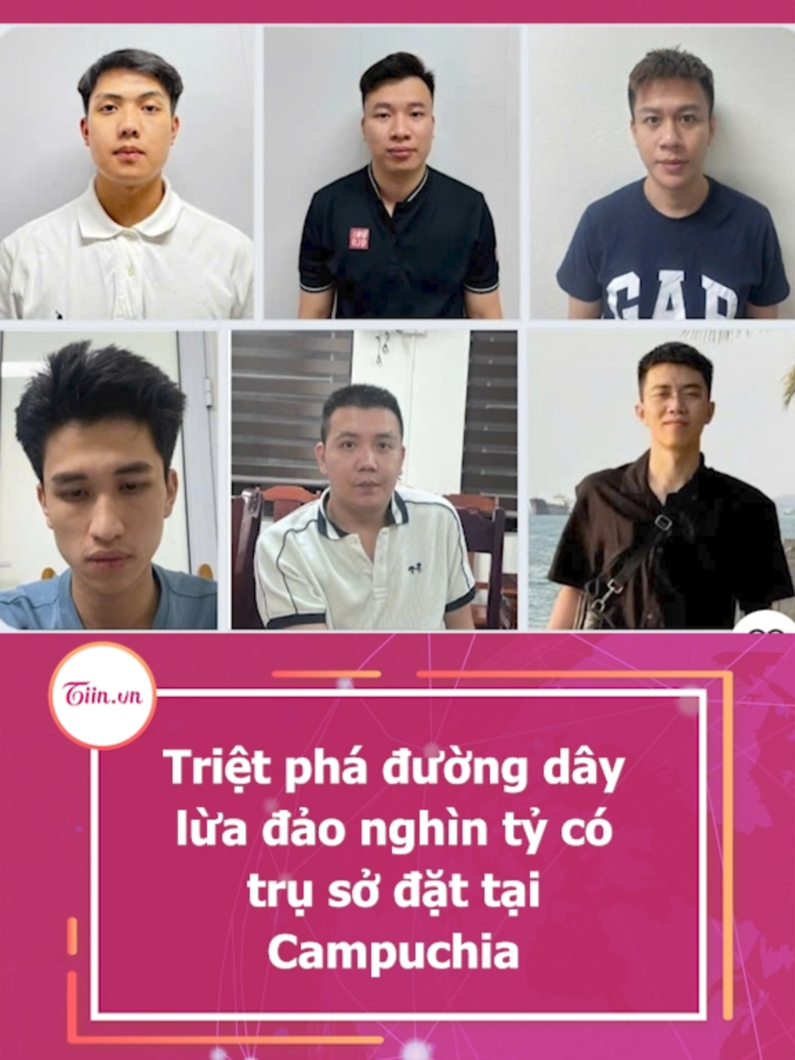 Triệt phá đường dây lừa đảo nghìn tỷ có trụ sở đặt tại Campuchia #tiinnews