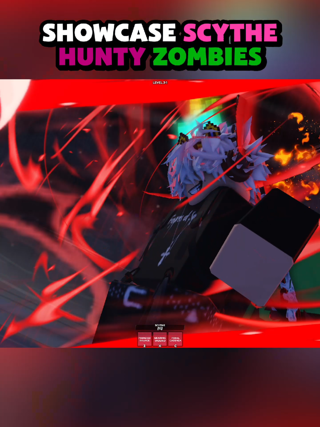 Showcase Scythe Trong Hunty Zombies #huntyzombies #roblox #tailordvn #GamingOnTikTok #viral 