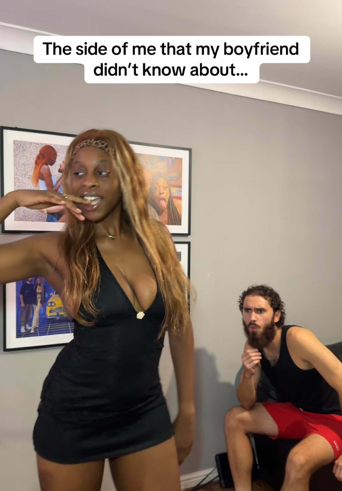 He wilding out 😂😂 @Kehlani look where your song get us 😂🔥 had to show him my moves!  @viktorgofficial don’t forget 👀  @Ria Om @Viktor & Ria Clips  #interracialcouple #coupledance #surprisingmyboyfriend #viral #fyp 