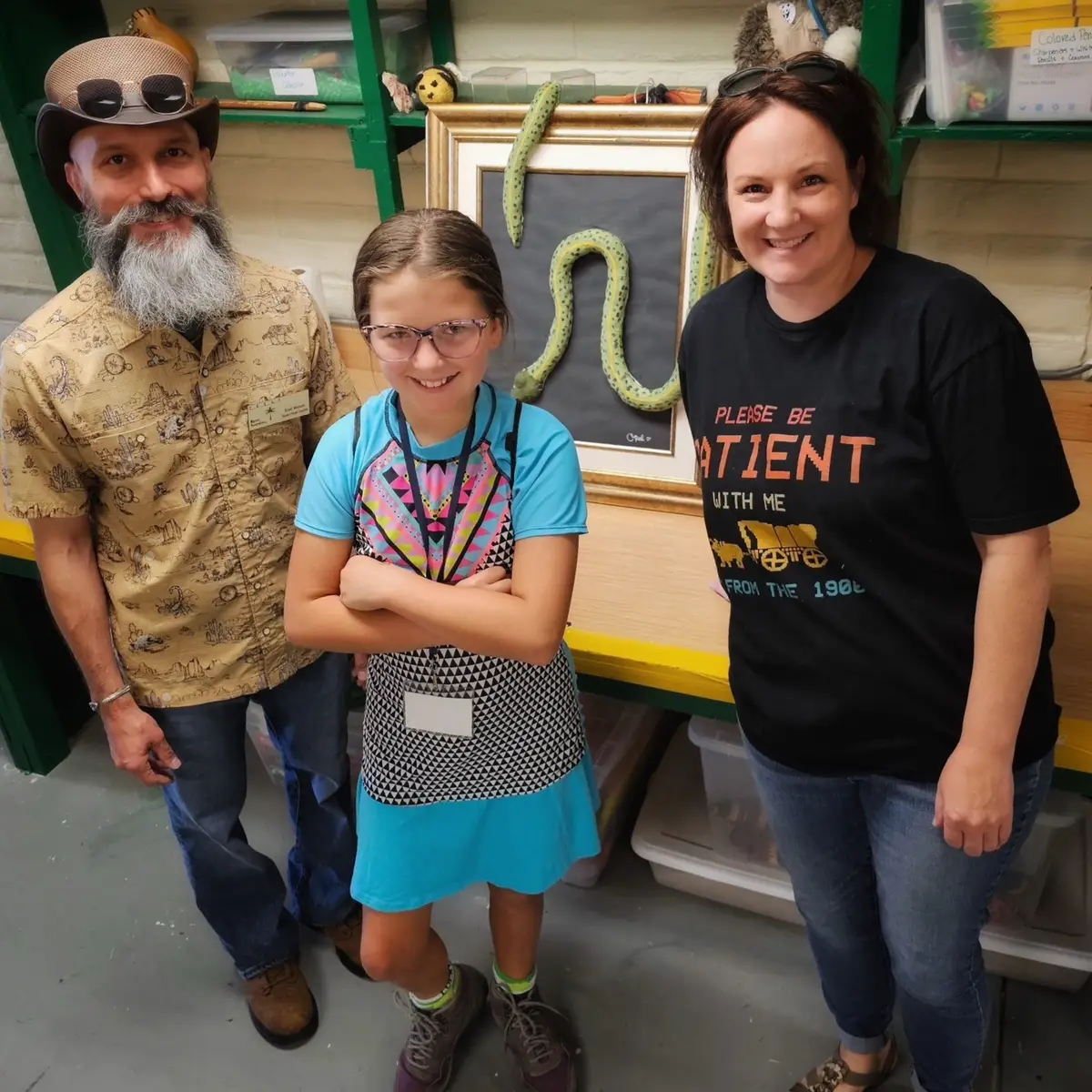 Today was extra special with the Jr. Master Naturalists! This time the kids got to be the teachers—each one was sent home with a specific native species to research. Today they presented their findings, and I couldn’t be prouder of their hard work, creativity, and the bravery they showcased by presenting in-front of a crowed! 🐍 One amazing artist even surprised me with an amazing upcycled picture frame, which will have a perfect spot in my new office / Molinaro Snake Lab set. Grateful, inspired, and so impressed by these future naturalists! @texasmasternaturalist  @txmn_transpecos  #molinarosnakelab #kearymolinaro #snakebreeder #pythons #snakes           