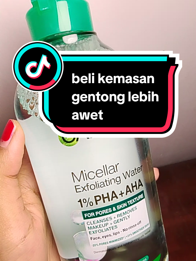 400 ml kalian buat berapa bulan nih🛒😄 #Swipecarean #1STMICELLARPEELINGWATER #CLEANSINGPEELINGIN1 #SKIN #GarnierMWExfoBB