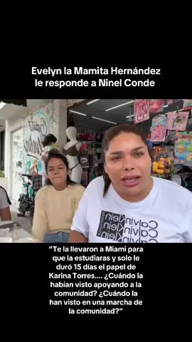 “Te la llevaron a Miami para que la estudiaras y solo le duró 15 días el papel de Karina Torres…. ¿Cuándo la habían visto apoyando a la comunidad? ¿Cuándo la han visto en una marcha de la comunidad?”#LaCasaDeLosFamososMx #LaCasaDeLosFamososMexico #NinelConde #evelinlamamitahernandez #karinatorres 