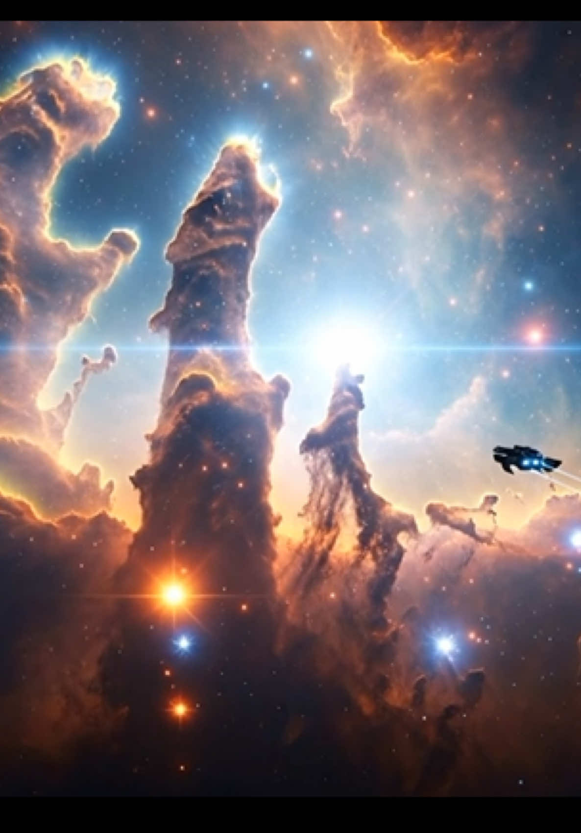 An SCI-FI Born of a nebula #scifi #fyp #nebula #explore #ai 