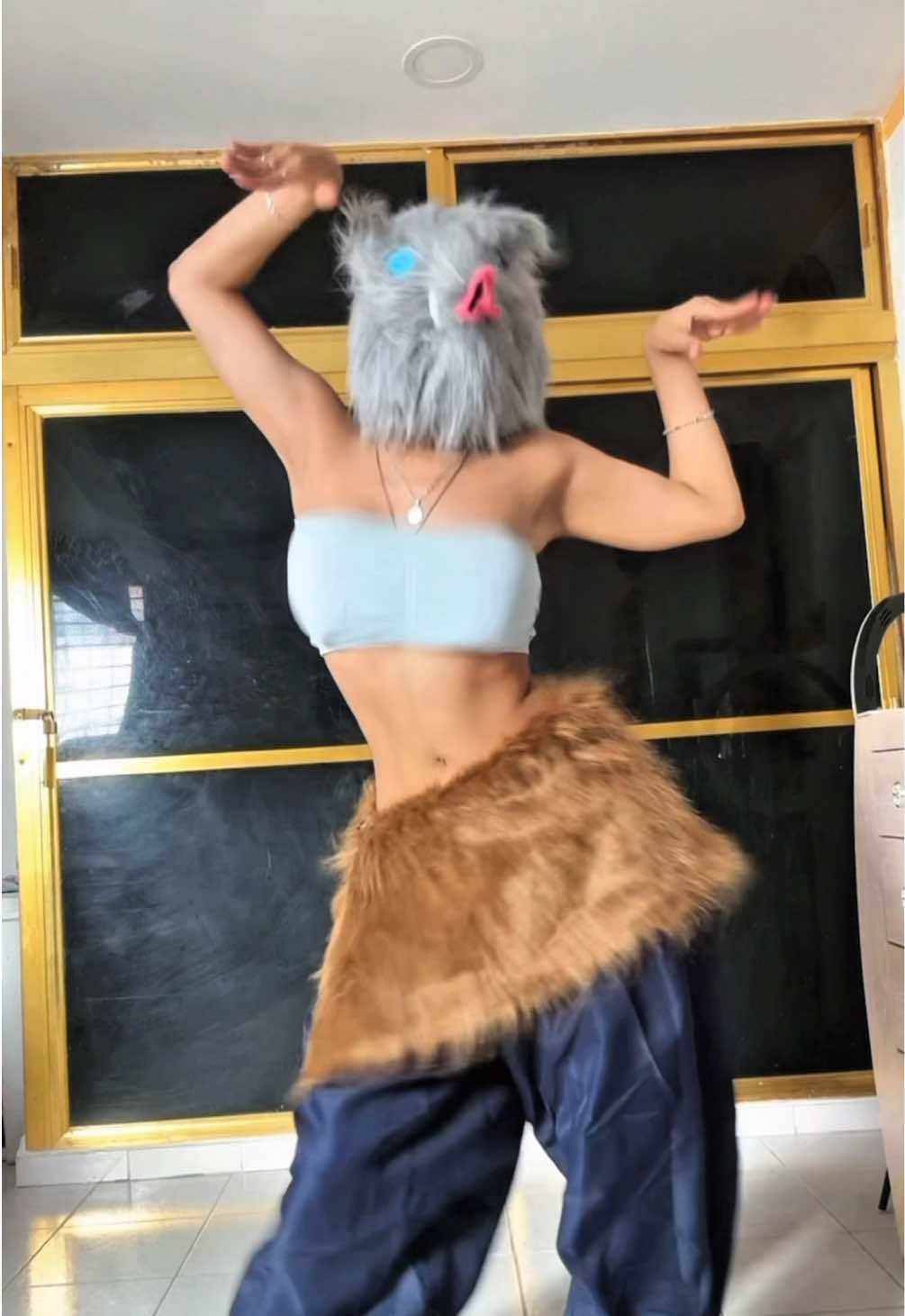 Inosuke 🐗 #inosuke #demonslayer #cosplay #caramelldansen #anime 