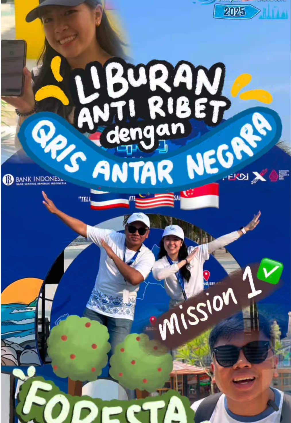 LIBURAN ANTI RIBET DENGAN QRIS ANTAR NEGARA🎉 Hari gini mau ke Thailand masih harus nukerin duit? santai aja bosqueee, cukup pastikan saja issuer kamu (bank/ewallet yang digunakan) dan acquire merchant tujuan kamu sudah bekerjasama menerima QRIS Antar Negara Saat ini negara yang sudah implementasi QRIS Antar Negara adalah Malaysia, Thailand, Singapore dan yang baru launching di Jepang. Jadi bisa liburan tanpa ribet nuker mata uang deh👌 Yuk sebagai warga negara yang baik, kita juga perlu mempromosikan bahwa wisata Indonesia sudah menerapkan digitalisasi pembayaran dan menerima pembayaran QRIS dari warga negara asing (saat ini Malaysia, Thailand, Singapore) Jelajah Indonesia Makin Praktis #AyoPakaiQRIS #QRISJelajahBudayaIndonesia2025 #QJIBanten2025 @Bank Indonesia @KPw BI Provinsi Banten @@fekdi_official 