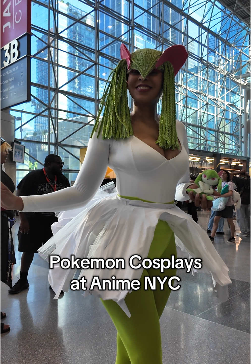 Finding Pokemon cosplayers at Anime NYC! @madimorphosis_ is kirlia! Please tag if you know the rest! #pokemoncosplay #pokemonlegendsza #animenyc #cosplaytiktok 
