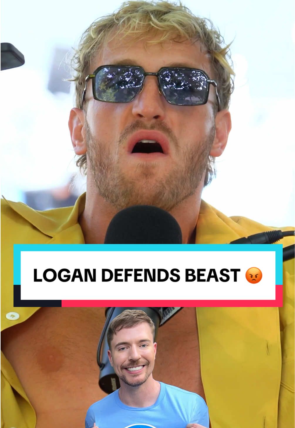 LOGAN PAUL DEFENDS MRBEAST! 😡 #loganpaul #mikemajlak #mrbeast #teamwater #impaulsive @Logan Paul @heybigmike @MrBeast