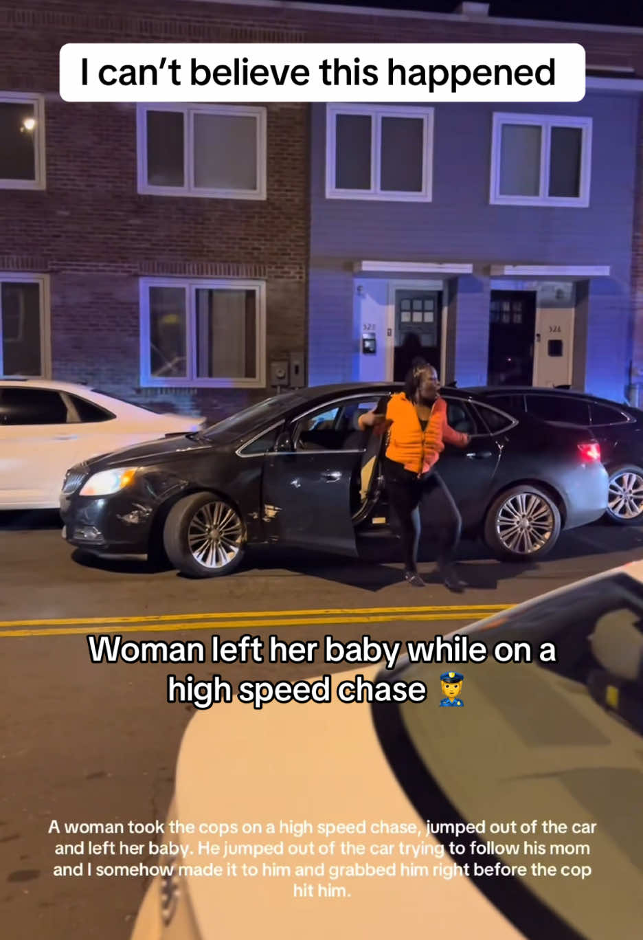 She really left her baby in the car while taking cops on a high speed chase 😮‍💨 this is wild … what was she thinking #cops #copsoftiktok #customerserviceproblems  #fyp #baby 