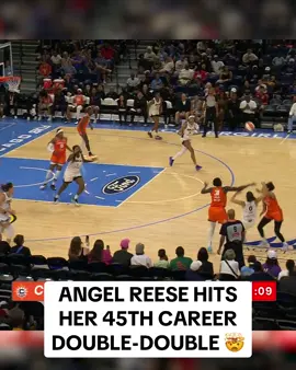 Tying Tina Charles for the most ever double-doubles in a player’s first two seasons 👏 #WNBA #chicago #angelreese 