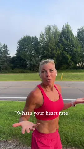 This is very typical for us she’s always so much lower than me but her resting heart rate is like 40 so I shouldn’t compare #runtok #runnergirl #runningduo #runningfamily 