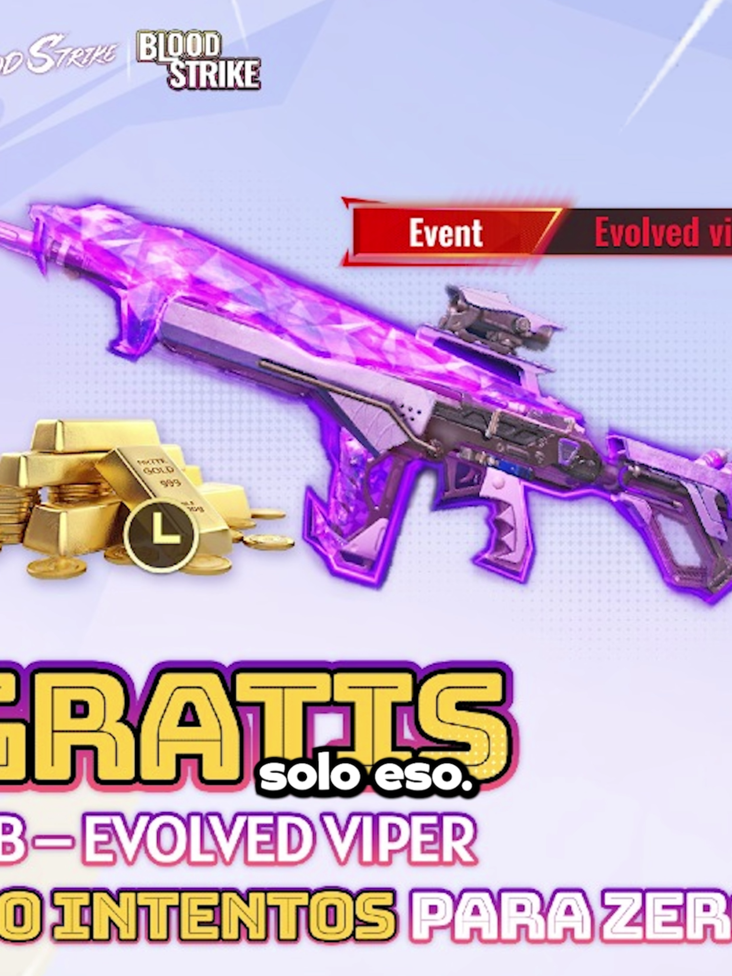 🚨 ¡Llega la versión con MÁS recompensas en la historia de Blood Strike! 🔥 ✔️ La Cobra GRATIS (como en Free Fire) ✔️ La Víbora Evolucionada de BS ✔️ ¡Y 100 tiradas totalmente GRATIS! 😱 ¿Ya viste esta actualización? 👇 #BloodStrike #EmbajadorBloodStrike #BloodStrikeLatam #EvolvedViper  #Recompensas #Shooter #BattleRoyale #Gaming