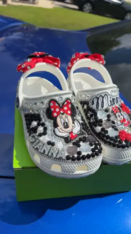 Custom crocs… should I start customizing croc as a business??? #Minnie #Mouse #custom #tiktok #viraltiktok 