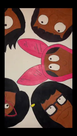 Used to love watching Bob’s Burger as a kid. This was drawn and colored by me, in my crafting era😂💯🫶🏾 #fyp #viral #bobsburgers #foryoupage #viralvideo 