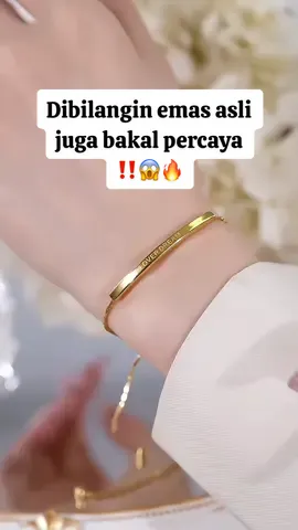 Cantik banget jadi kayak emas asli kalo udah dipake tuh🥰✨‼️ #gelang #gelangemas #gelangmurah ##titanium #gelangkekinian#jewelry #fyp #fyppppppppppppppppppppppp 