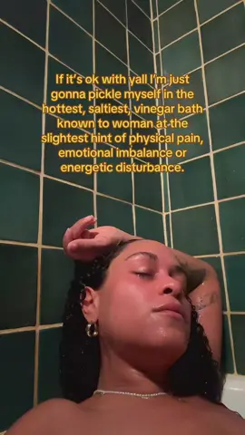 Soaking in hot ass water is my fave pain med, therapist + limpia🥵 💊 #healingbath #spiritualbath #ritualbath #curanderawisdom 