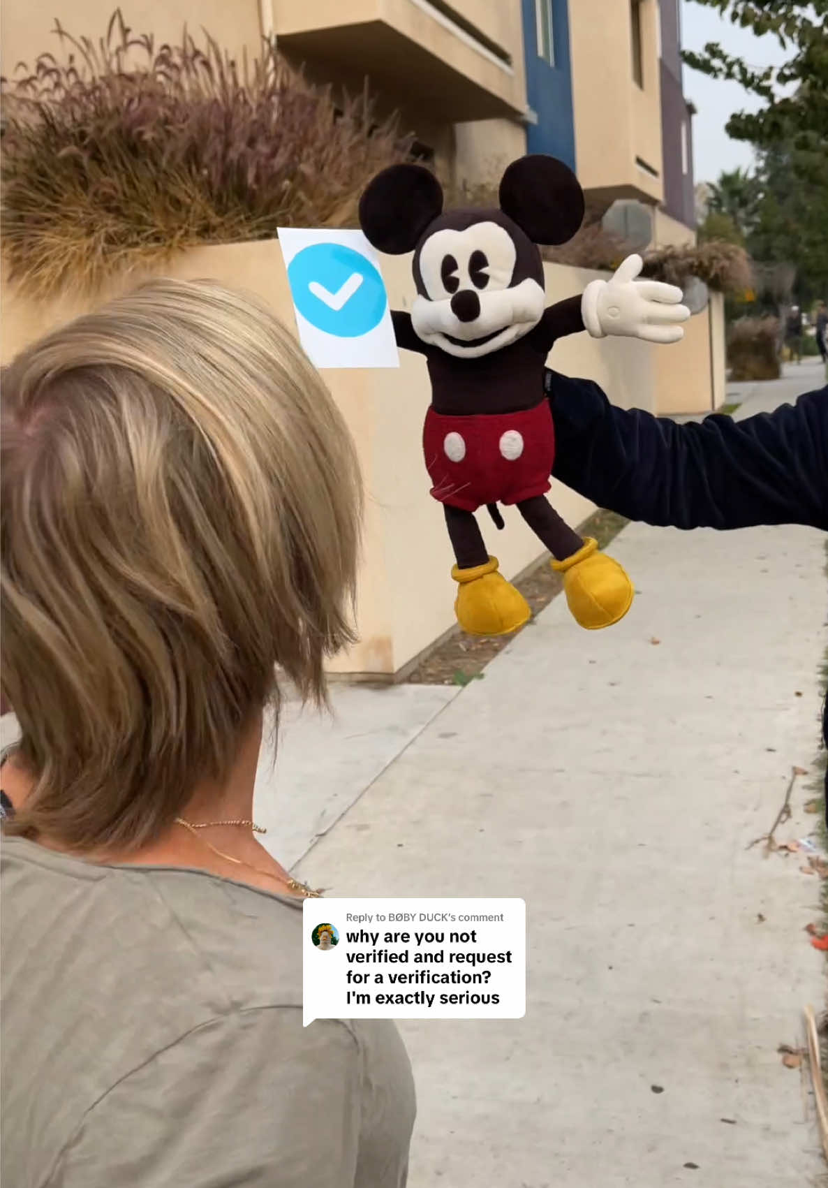 Replying to @BØBY DUCK Verified TikTokers Sidewalk 😂 #public #tiktokers #relatable #mickeymouse #friendshipgoals 