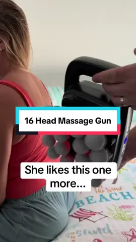 16 head massage gun. #massagegun #massage 