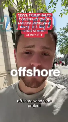 Trump administration halts 4 billion offshore wind project in Rhode Island #trump #windenergy #renewableenergy #politics #viral