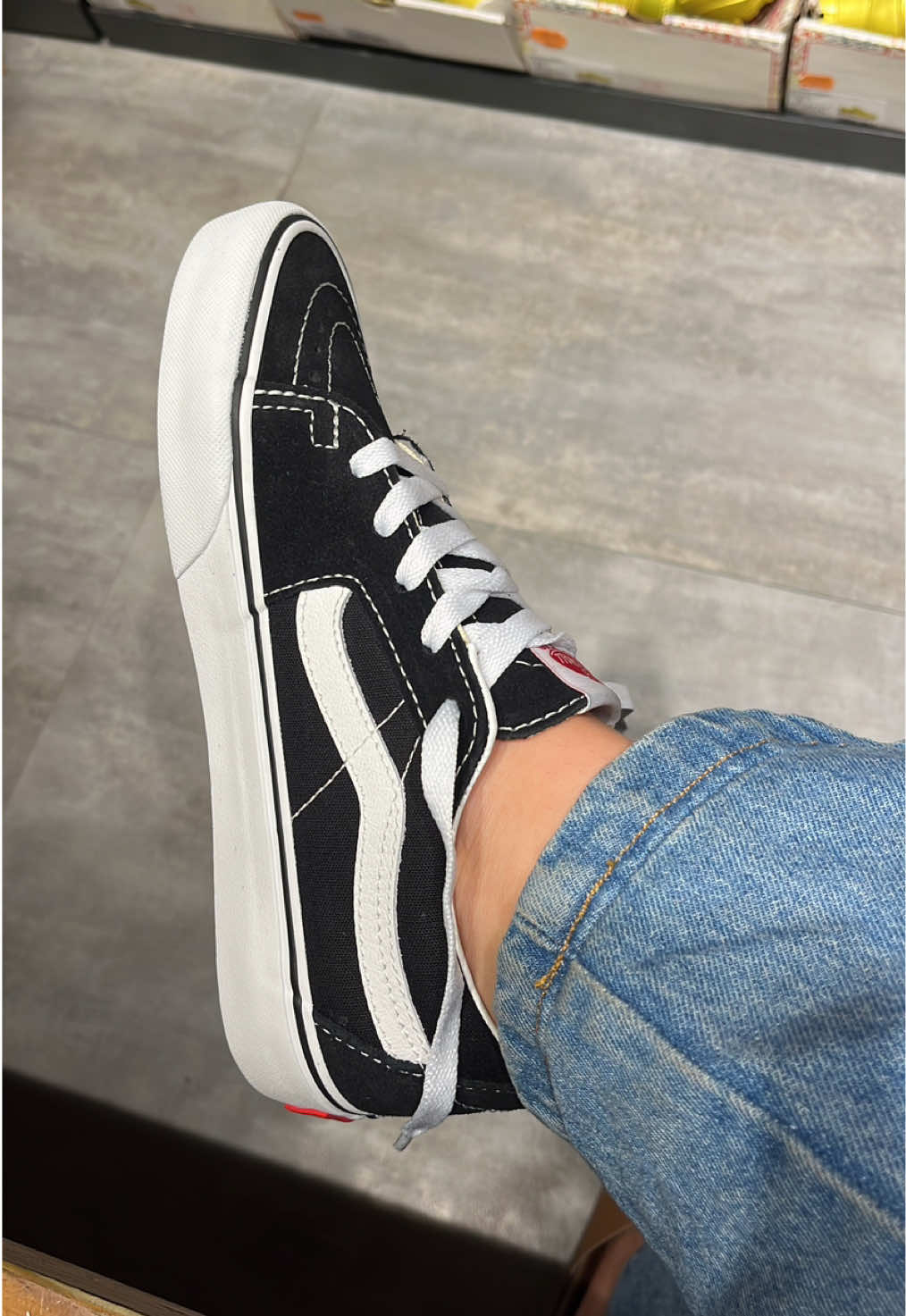 TÊNIS SK8-LOW BLACK TRUE WHITE 👟🖤 #sneakers #unboxing #fyp #fashiontrends #pinterestgirl  