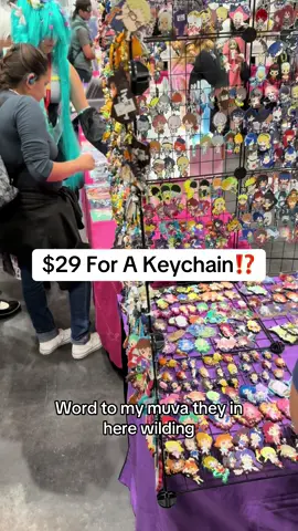 Overpriced is an understatement‼️ $29 for a keychain is wild. KEEP IT 😤 Booth vendors at Anime NYC convention vendors trippin