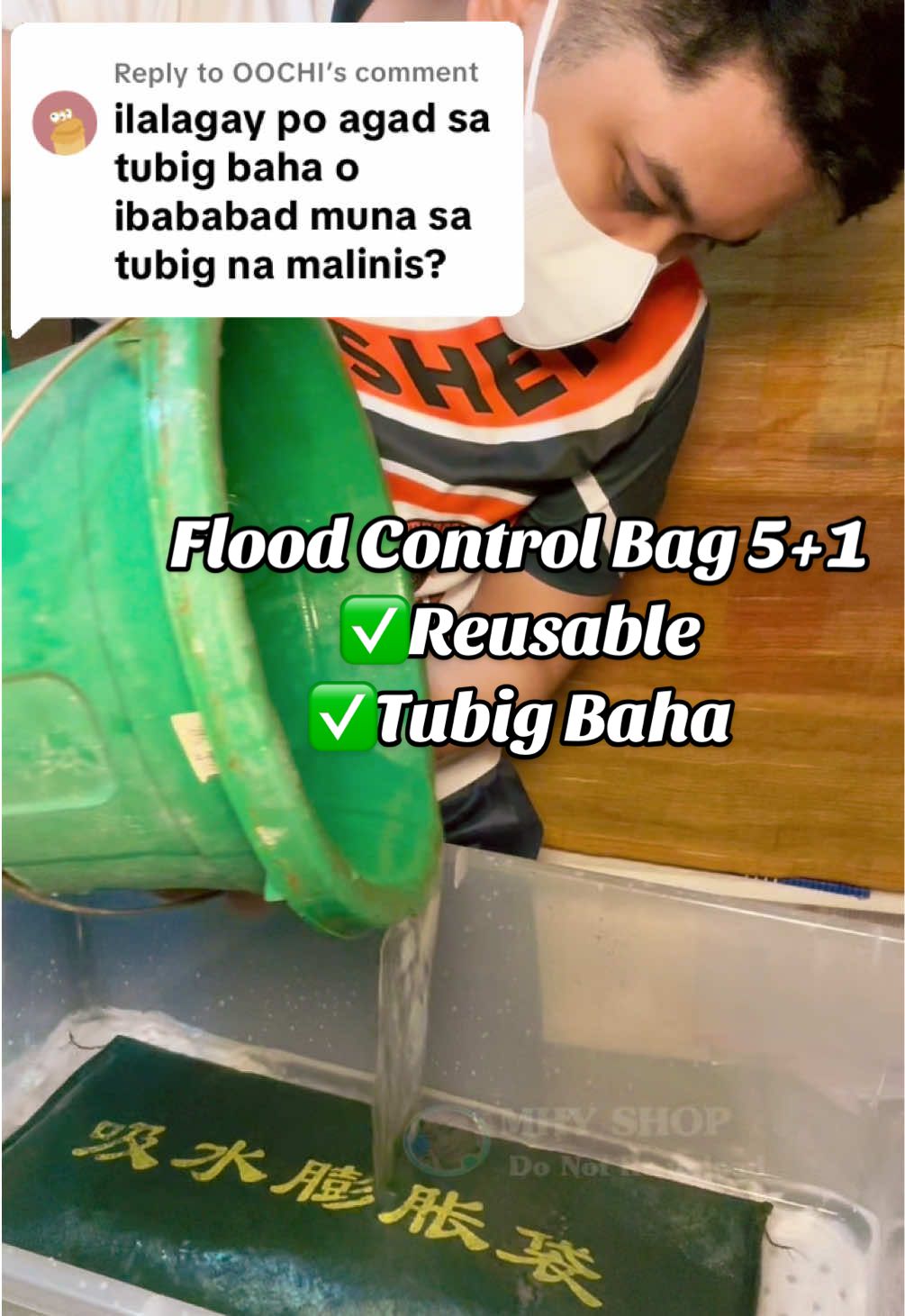 Replying to @OOCHI #floodcontrolbag #sandbag #floodcontrol #creatorsearchinsights #reusablefloodbag 